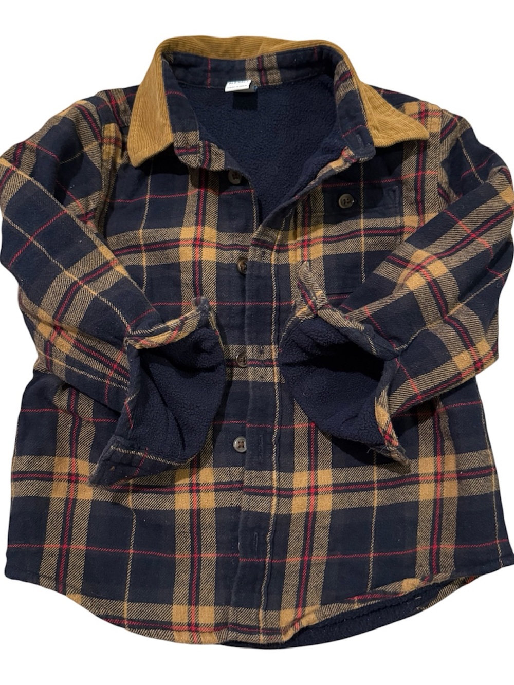 Old Navy Boys 5T Microfleece-Lined Pocket Flannel